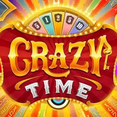Crazy Time slot logo by Evolution at Dolfwin