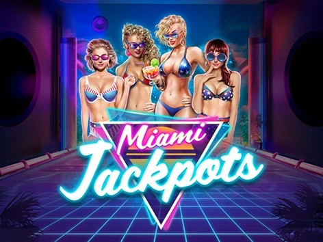 Miami Jackpots logo by Booming Games Dolfwin