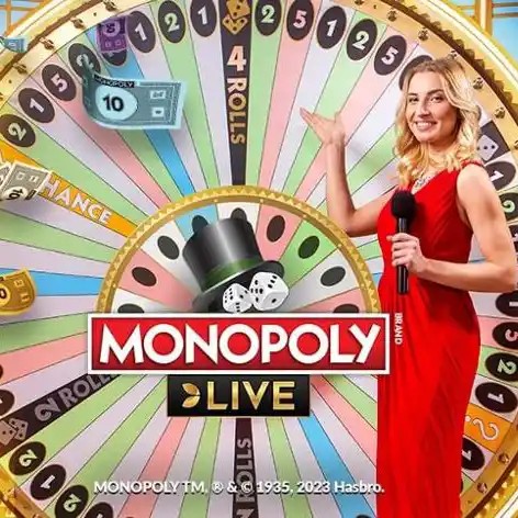Monopoly Live slot visual from Evolution available on dolfwin-casino.de