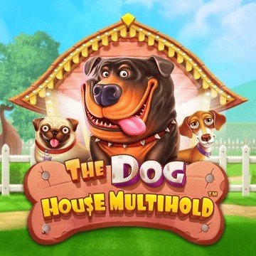 The Dog House Multihold online game logo by Pragmatic Play on dolfwin-casino.de